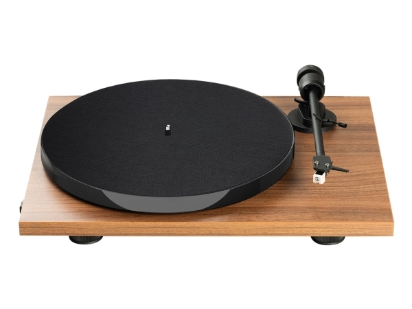 Pro-Ject E1 BT, Bæltedrevet pladespiller, Semi-automatisk, Sort, Valnød, 33,45 rpm, 33,45 rpm, 65 dB