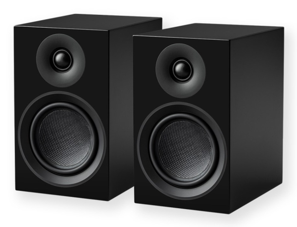 Pro-Ject Speaker Box 5 E Carbon, 2-vejs, 2.0 kanaler, Ledningsført, 150 W, 65 - 20000 Hz, Sort